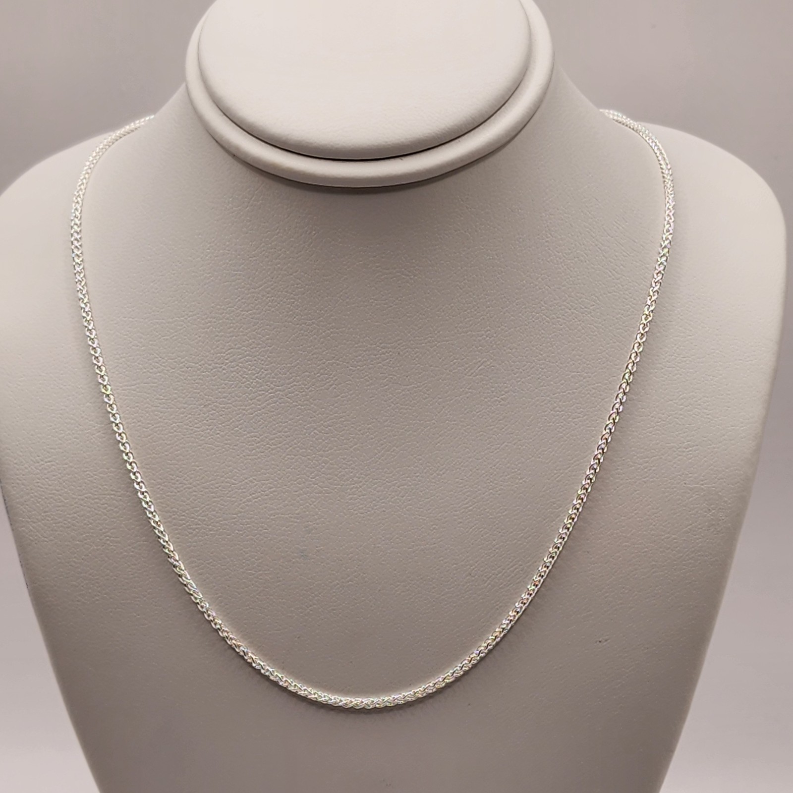 925 NEW Sterling Silver ITALIAN Chain- Wheat 18″ Length 1mm Width FREE Shipping
