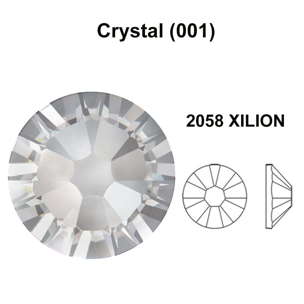 Swarovski 2058/2088 flatback No-Hotfix rhinestone 1 gross 144 clear CRYSTAL 001
