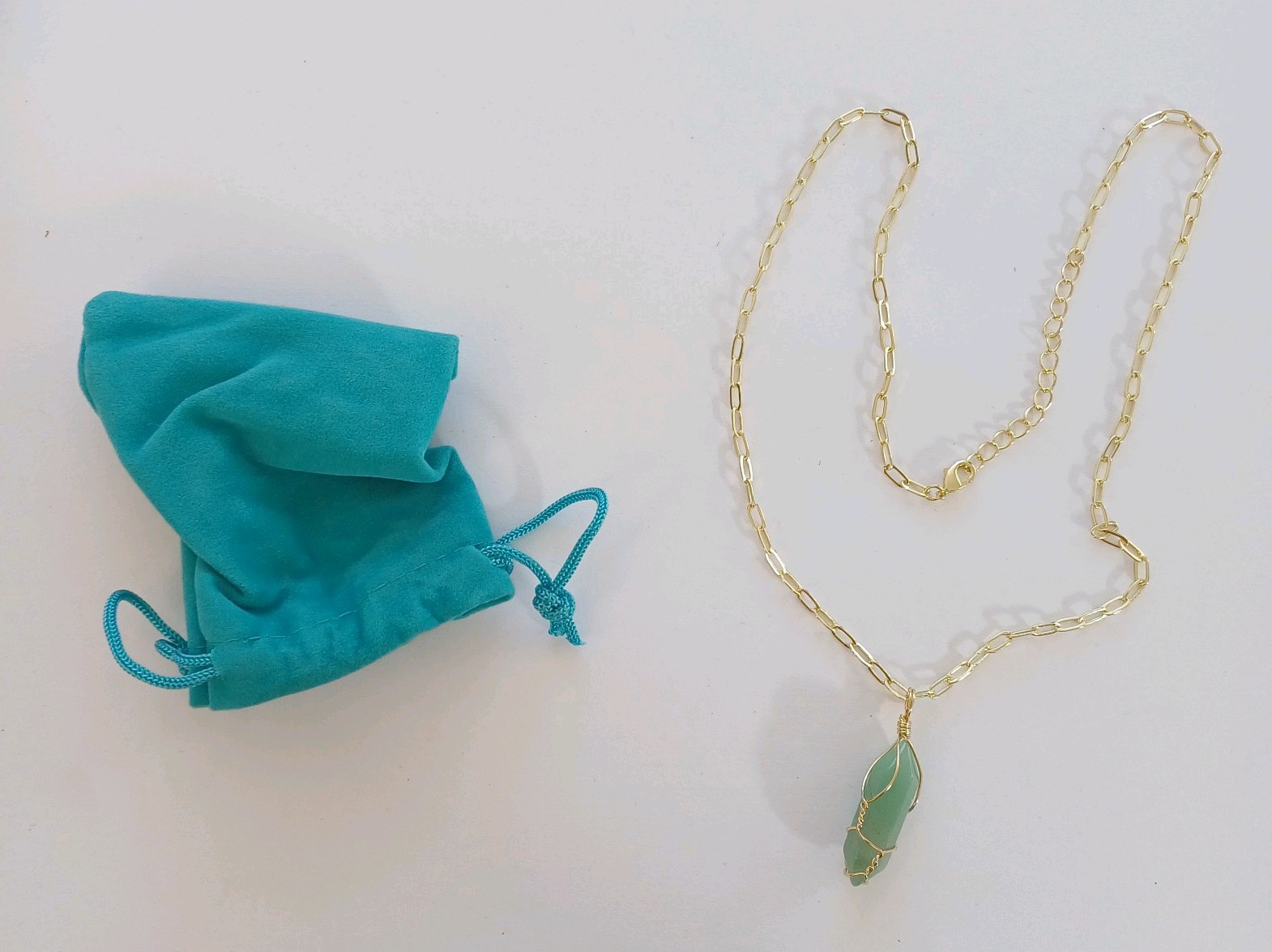 Natural Quartz Chakra Crystal Healing Point Cut Gemstone Pendant Reiki Necklace