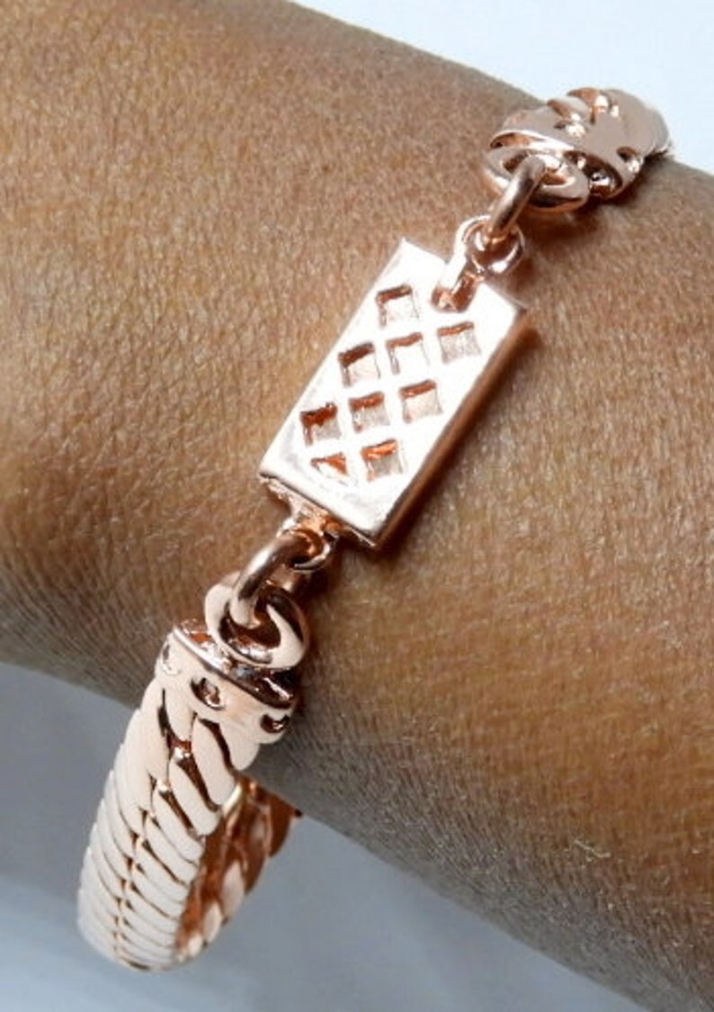 Pure Copper Snake Chain Bracelet Copper Arthritis Pain Relief Biker Bracelet
