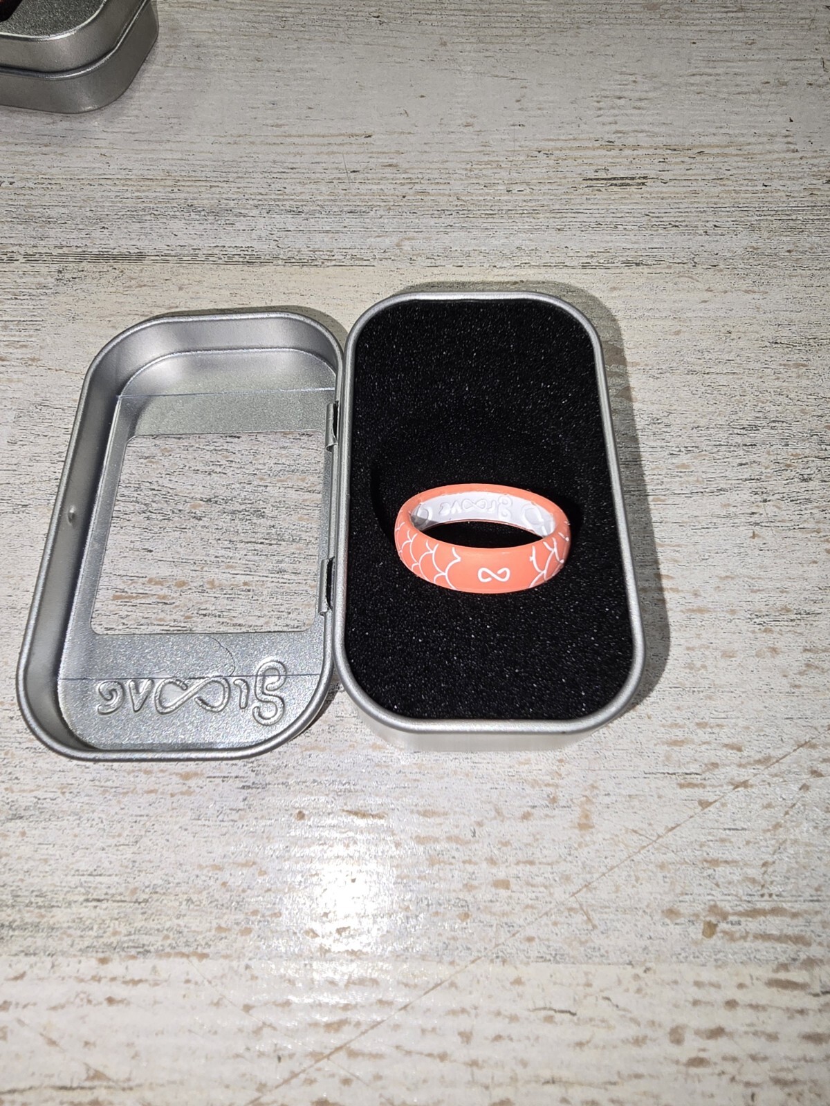 Groove Life Coral Size 8 Silicone Ring