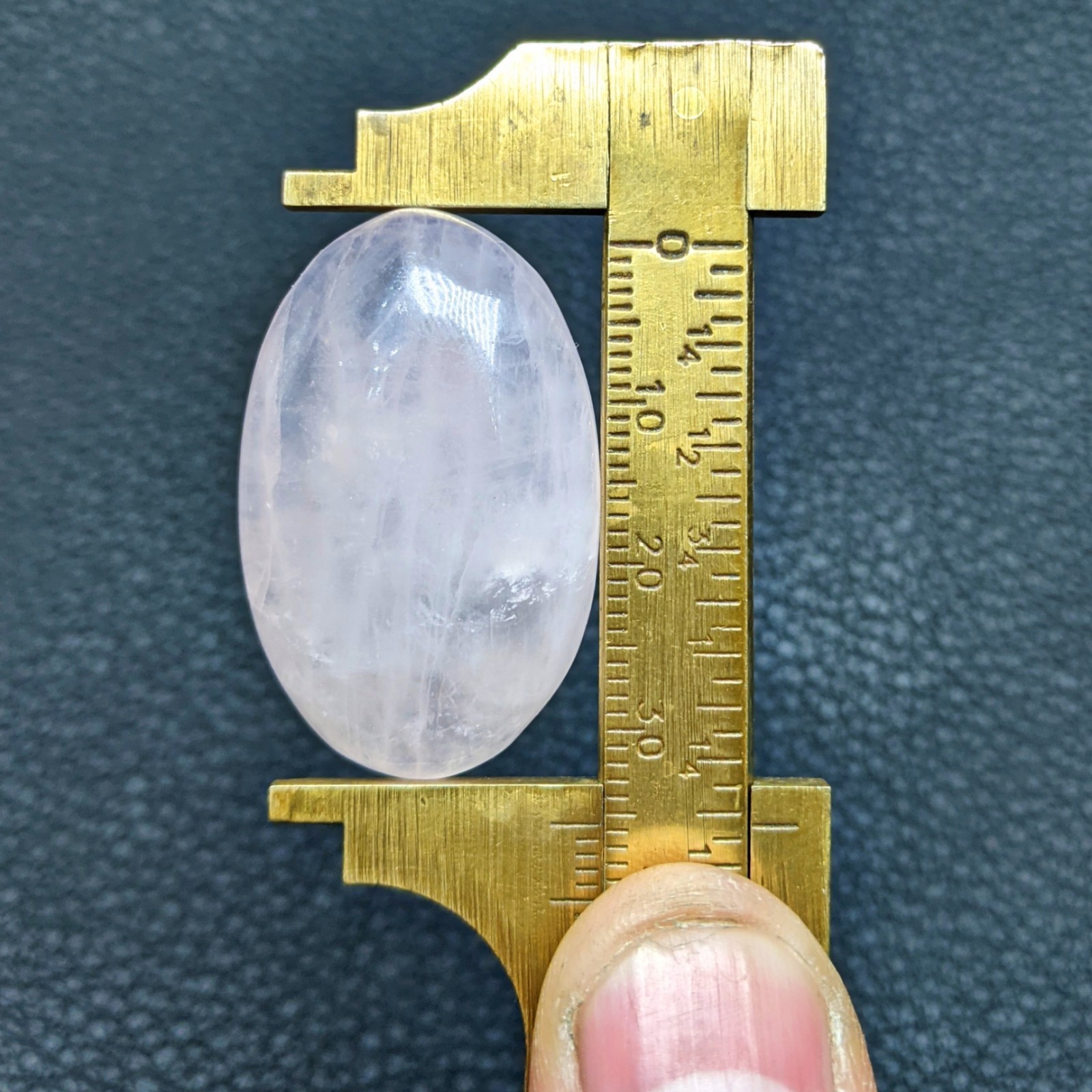 Natural Rose Quartz Oval Shape Cabochon Loose Gemstone 33x20mm