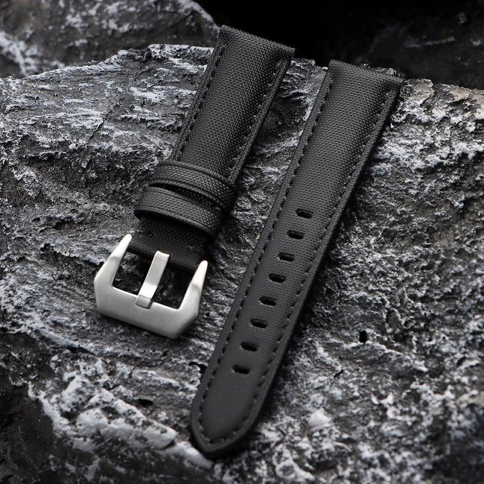 Genuine Sailcloth Watch Band 20mm 22mm 24mm 26mm Waterproof Quick Release Strap