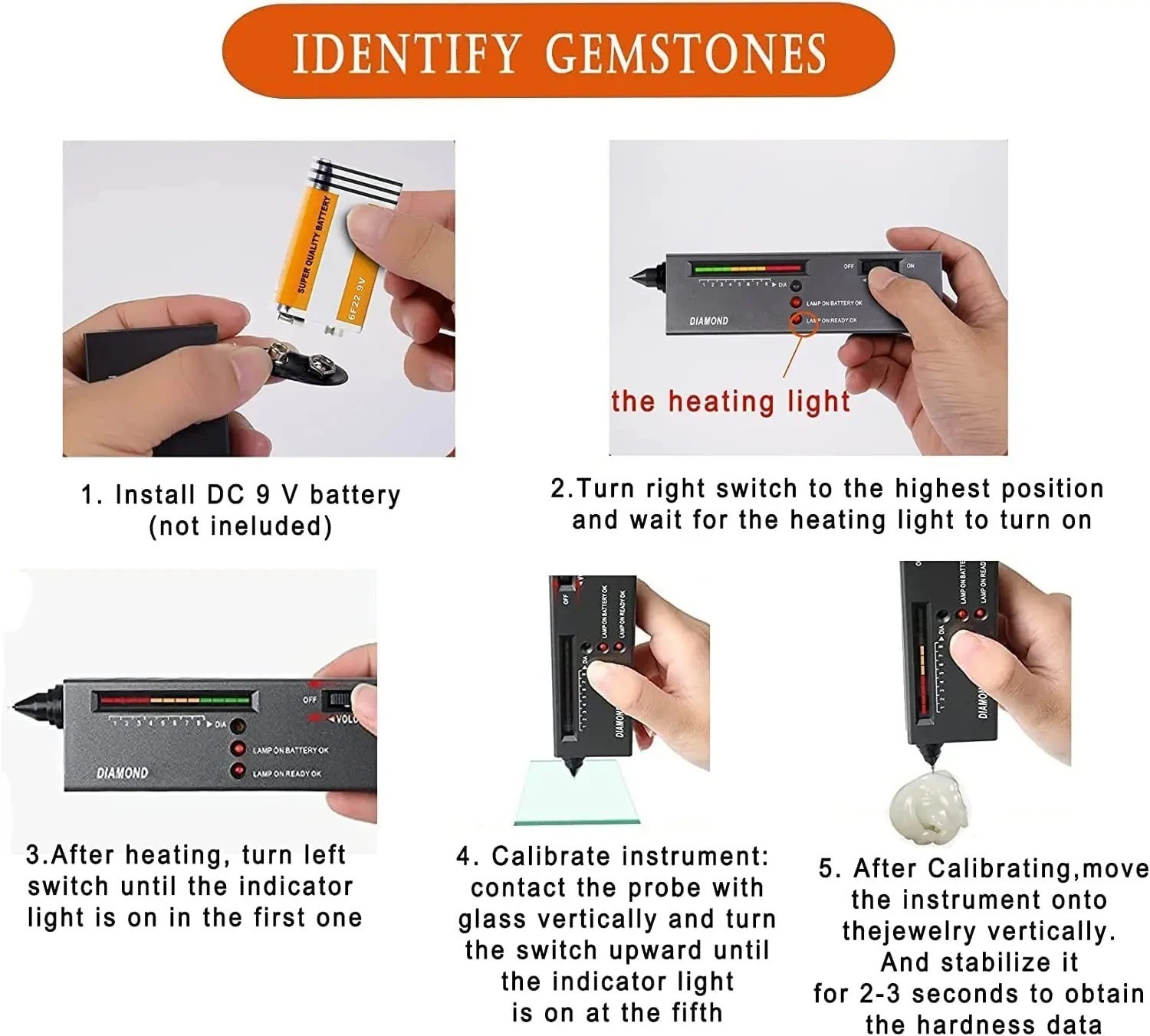 High Accuracy Gold Silver Test Kit Diamond Tester Precious Metal Testing KitView