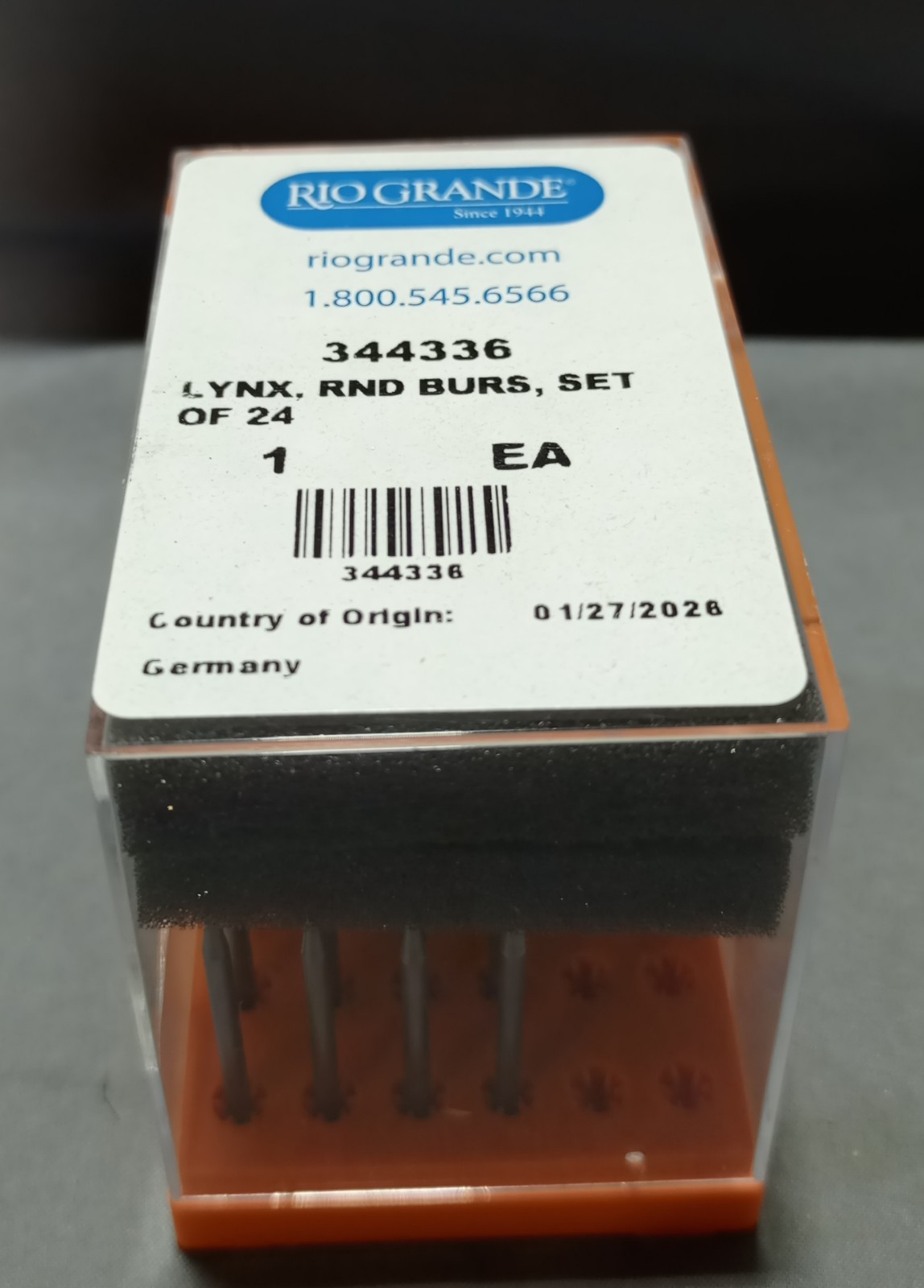 Lot Of 24 Rio Grande 344336 Lynx, RND Burs Set