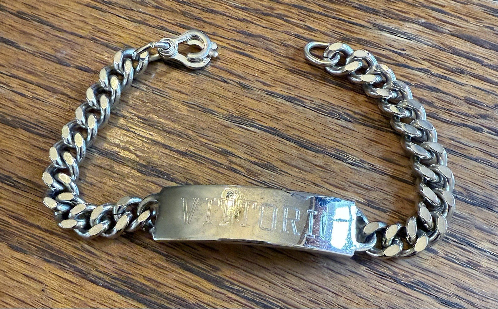 Richard Kalbe ID Bracelet 925 Sterling Silver Plaque Vintage