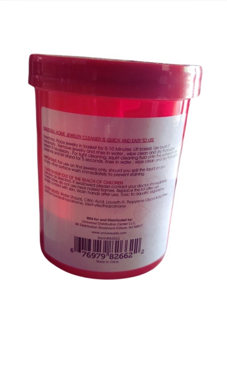 Jewelry Cleaner Solution Cleans all Jewelry Gold Silver & Diamonds