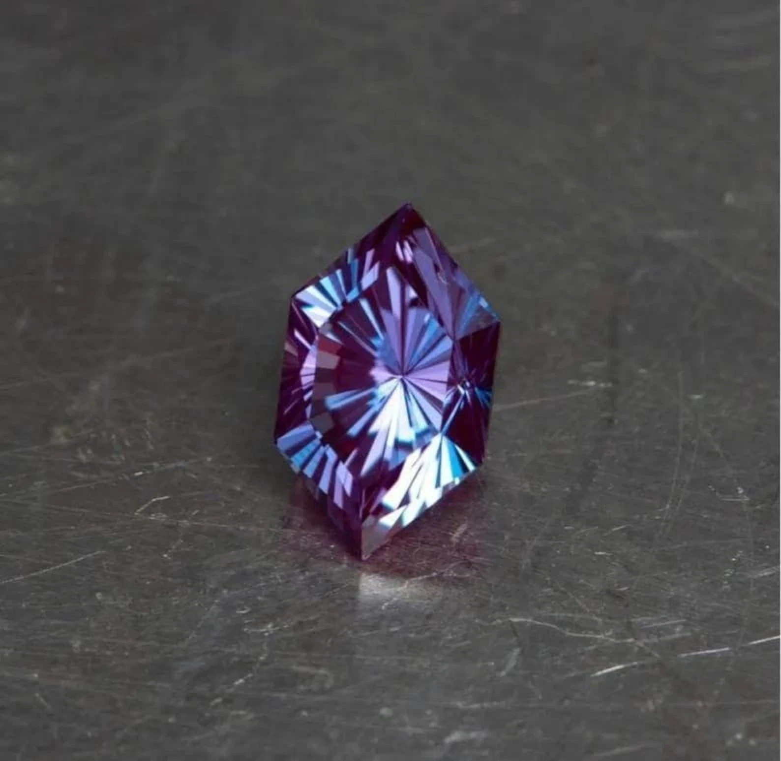 Certified 15 Ct+ Natural Alexandrite Color Change Fancy Cut Loose Gemstone