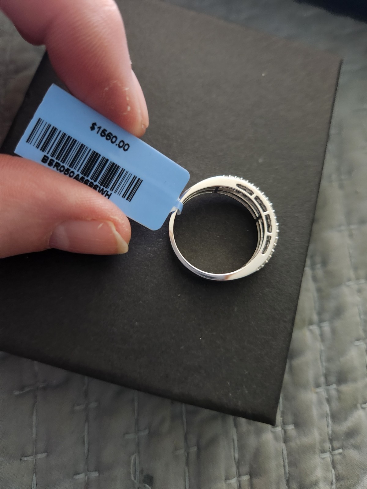 Natural Diamonds .50 Ctw Sterling Silver Size 10