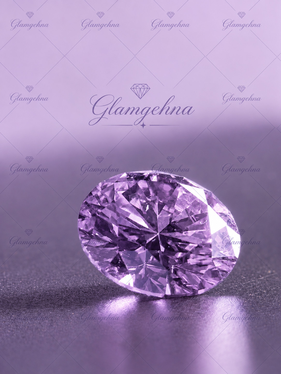 2 Ct Natural Lavender Diamond Round Cut VVS GGDL Certified Loose Diamond