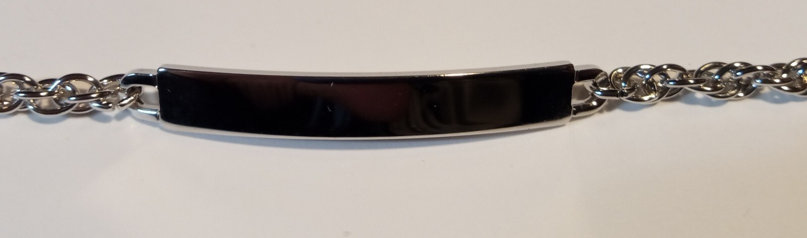 Vintage Speidel 7″ Silvertone ID Bracelet – NOS