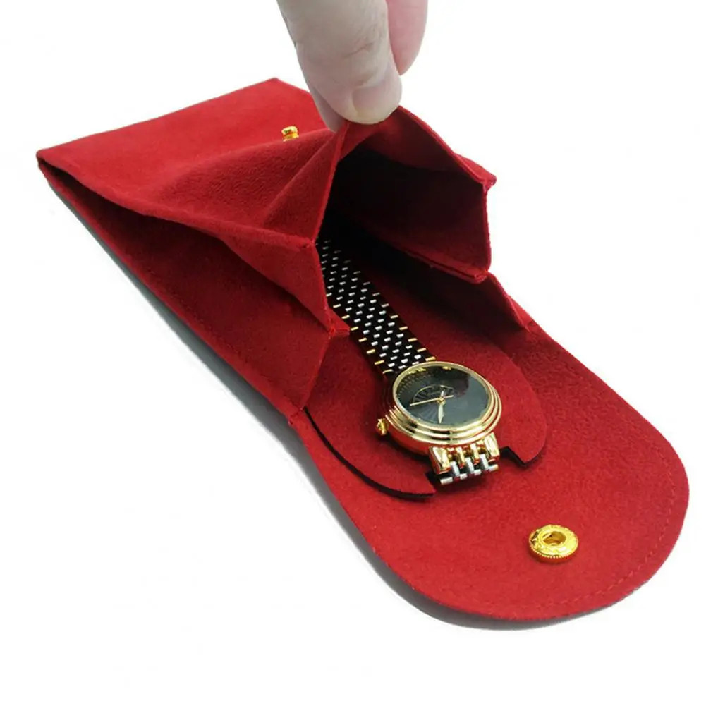 Watch Travel Case Pouch Insert Velvet Bag Watch Box Case Bag