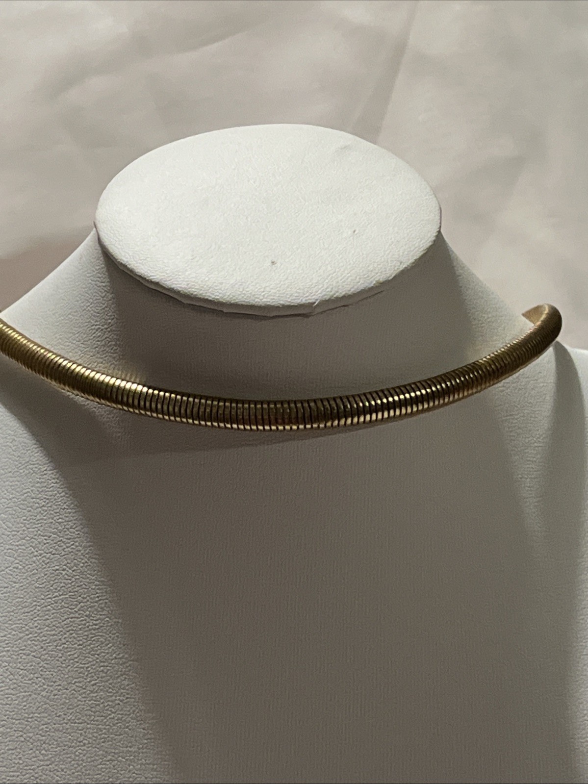 Chico’s Goldtone Round Snake Chain Necklace 18” With 4” Extension