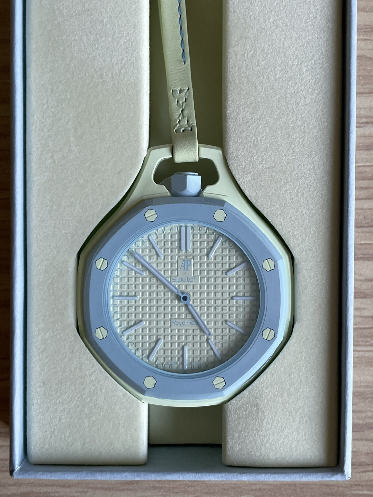 Audemars Piguet x Swatch Royal Pop Blue Eight SSX03L101N FULL SET NEW WITH STRAP
