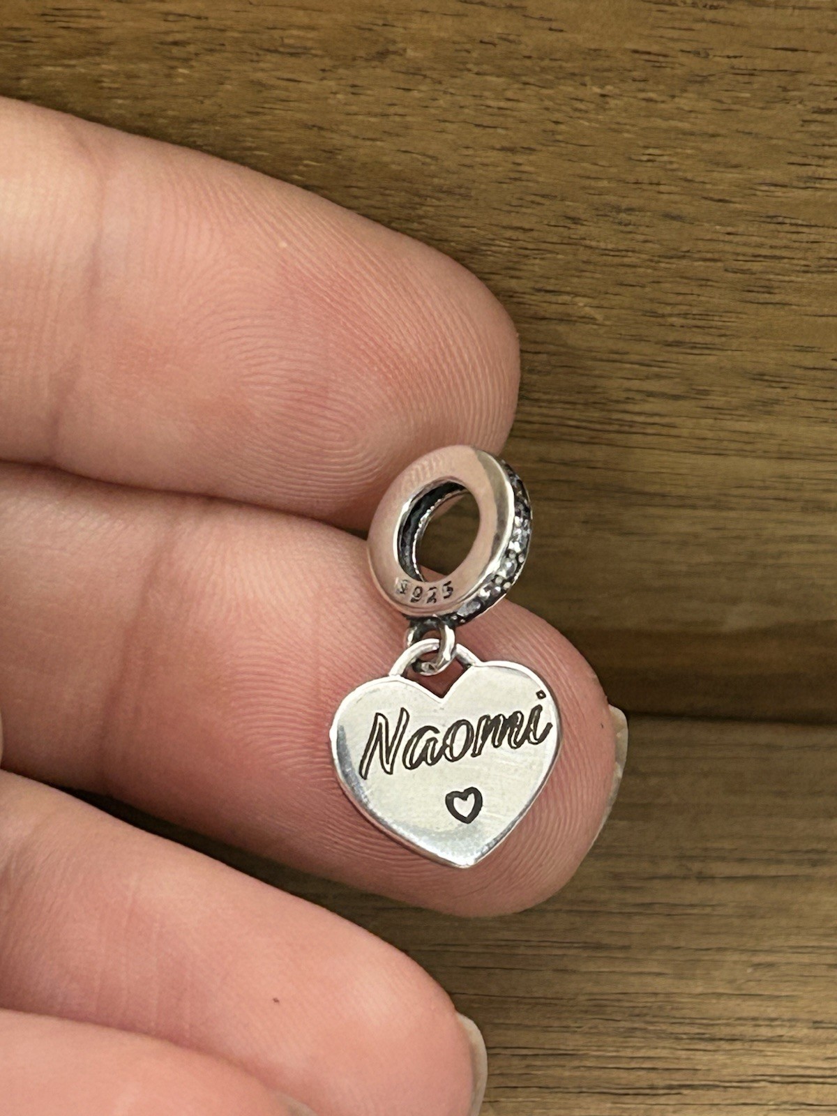 Custom Name / Text S925 Sterling Silver Charm Personalized Engraved Custom Text