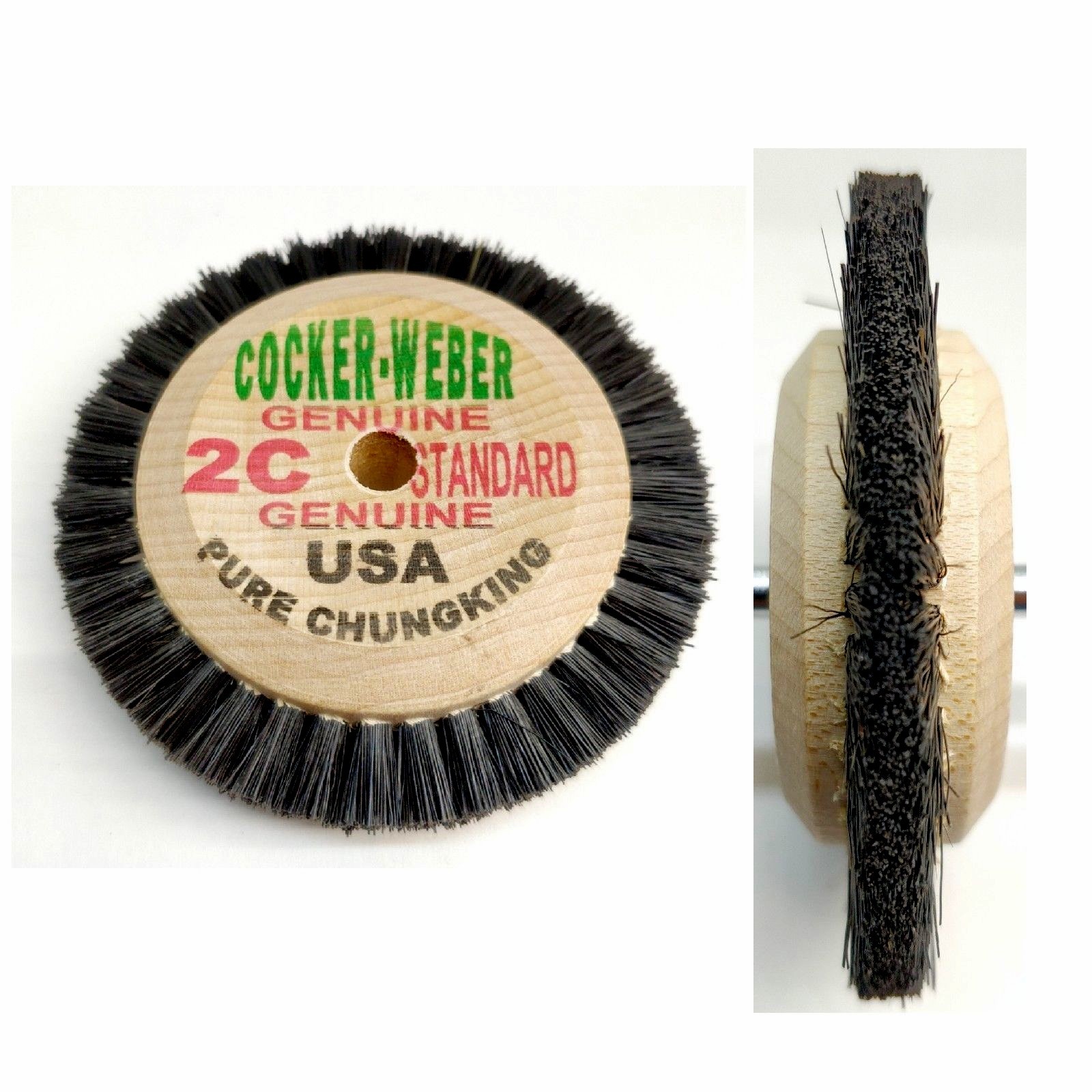 Cocker Weber Bristle Brushes Wooden Hub Assorted Original USA Jewelry Polishing