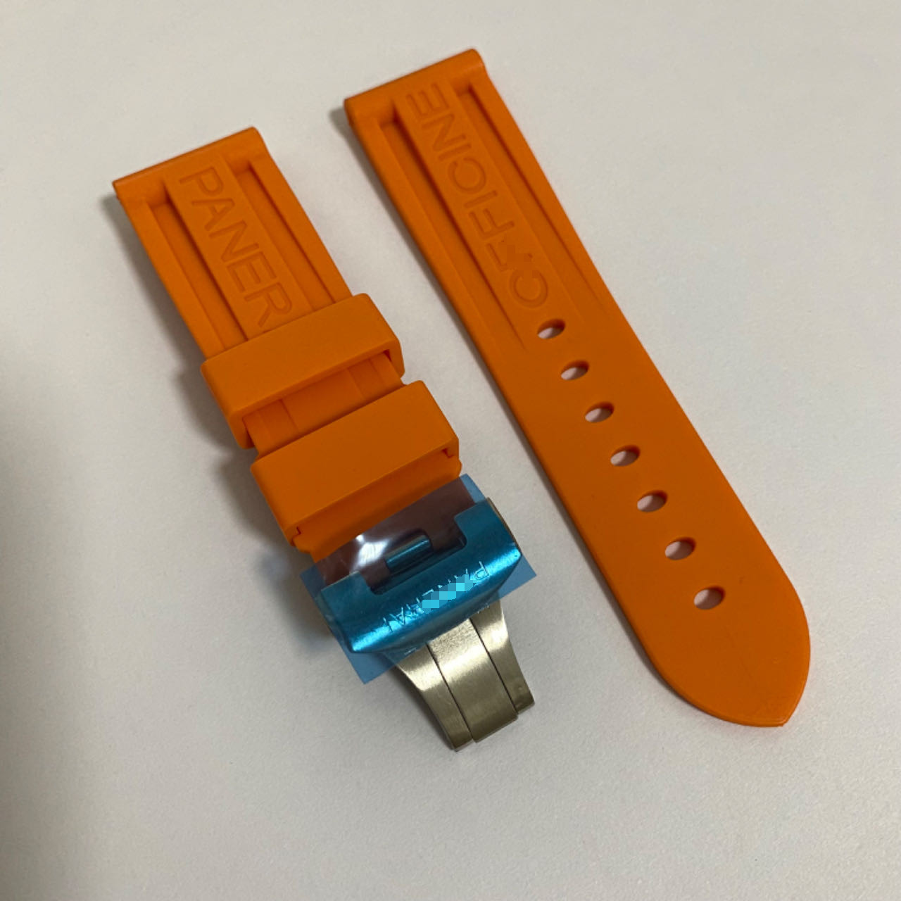 22 24 26mm Rubber Dive Strap Folding Clasp Fit Panerai Watch PAM441/359/437/393