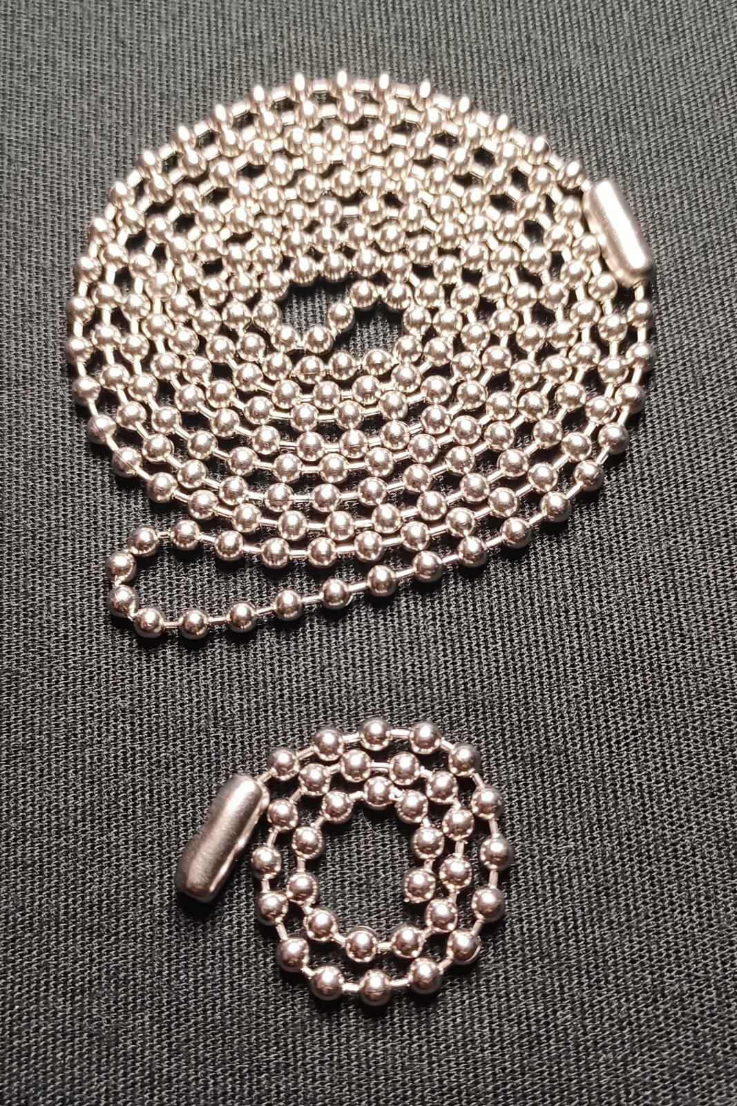 Stainless Steel 2.4mm Ball Bead Military Dog Tag Chain or Chain Set FreeShip