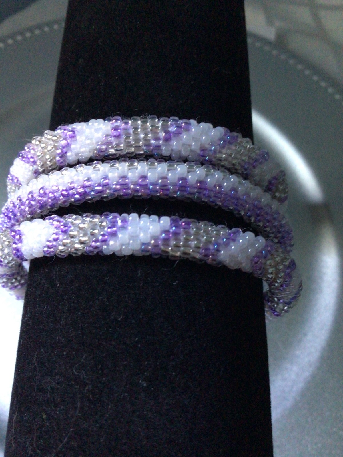 LILAC 8″ ROLL ON SASHKA BRACELETS, 3 PCS