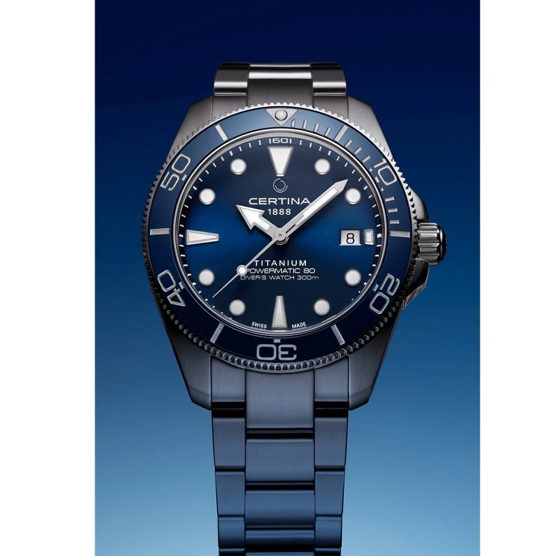 Certina DS Action Diver 40.5mm Blue Dial Men’s Watch C0484074404100