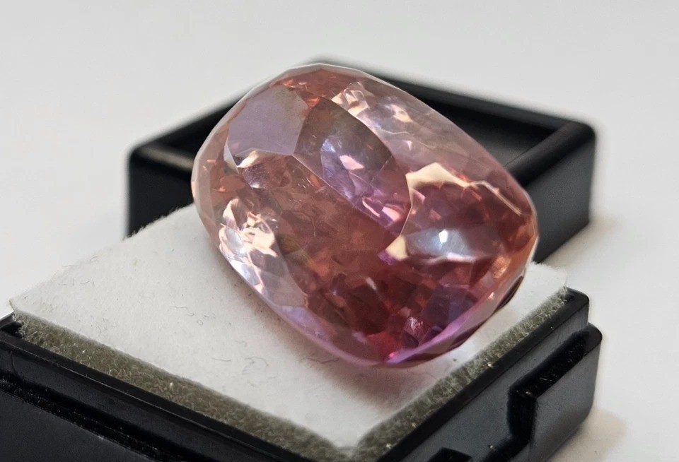 Long Cushion 80+ Ct Metallic Colour Zircon CERTIFIED Loose Gemstone