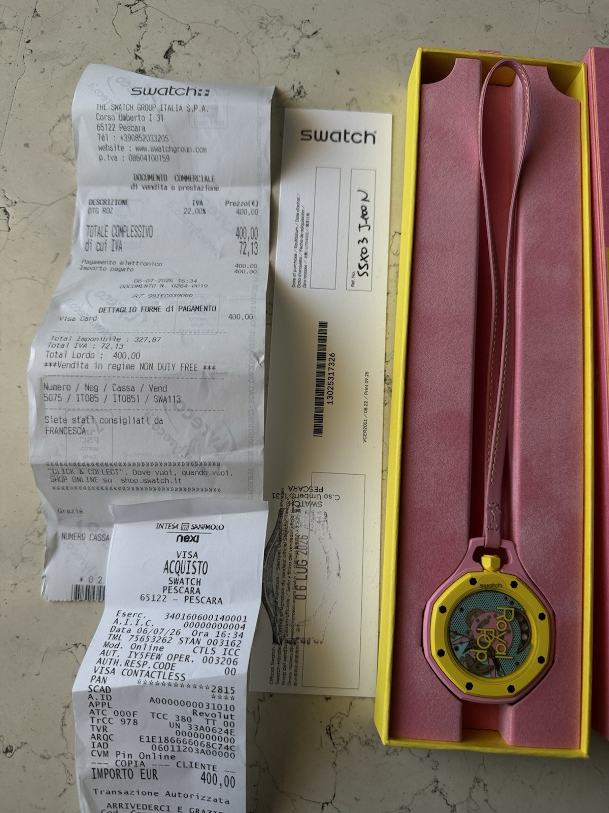 Swatch x Audemars Piguet AP Bioceramic Royal Pop Soap Otg Pink SSX03J100N