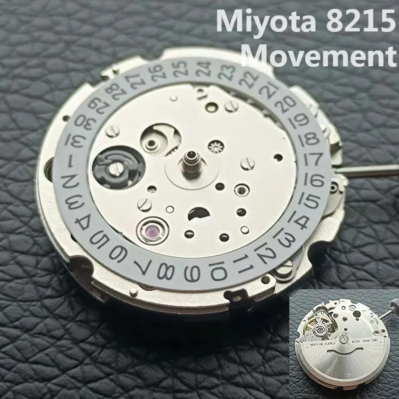 Genuine Miyota 8215 Automatic Movement Japan 21 Jewels Date at 3 High Accuracy
