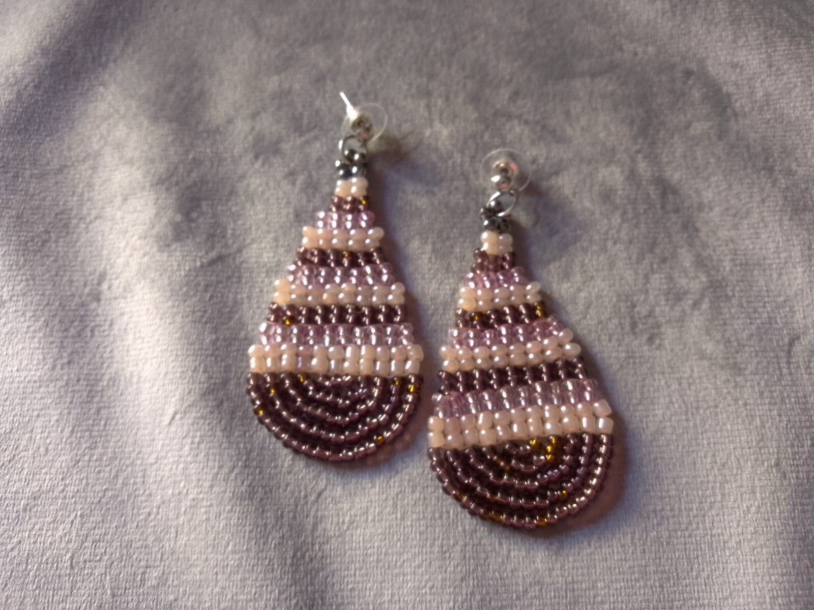 Stylish/Alternative Brown Pink Boho Ethnic Style Drop Earrings