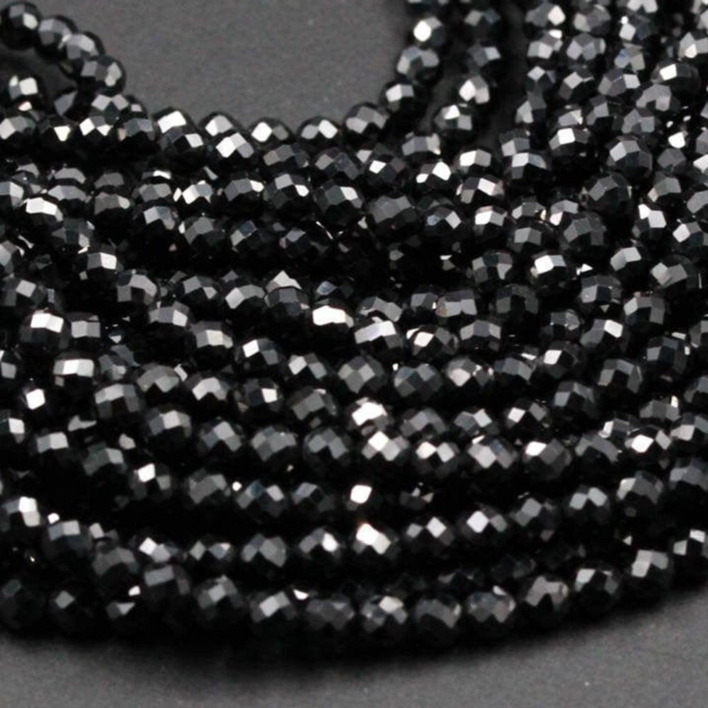 Natural Black Tourmaline Bracelet Protection Crystal Healing Bracelet