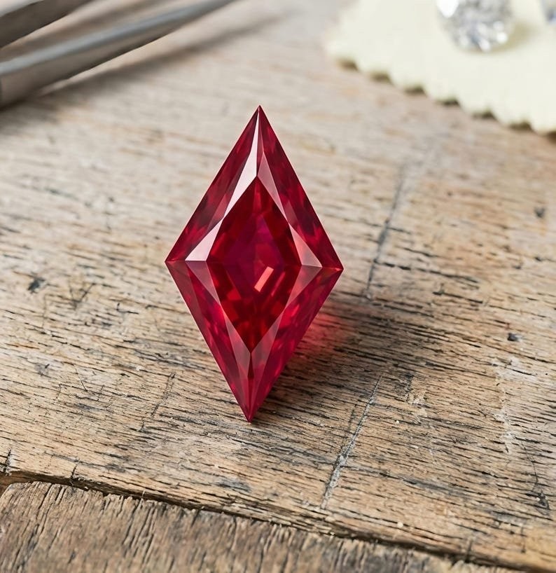 3mm Lozenge Natural loose gemstone Red Ruby – Heated, Madagascar Gemstone