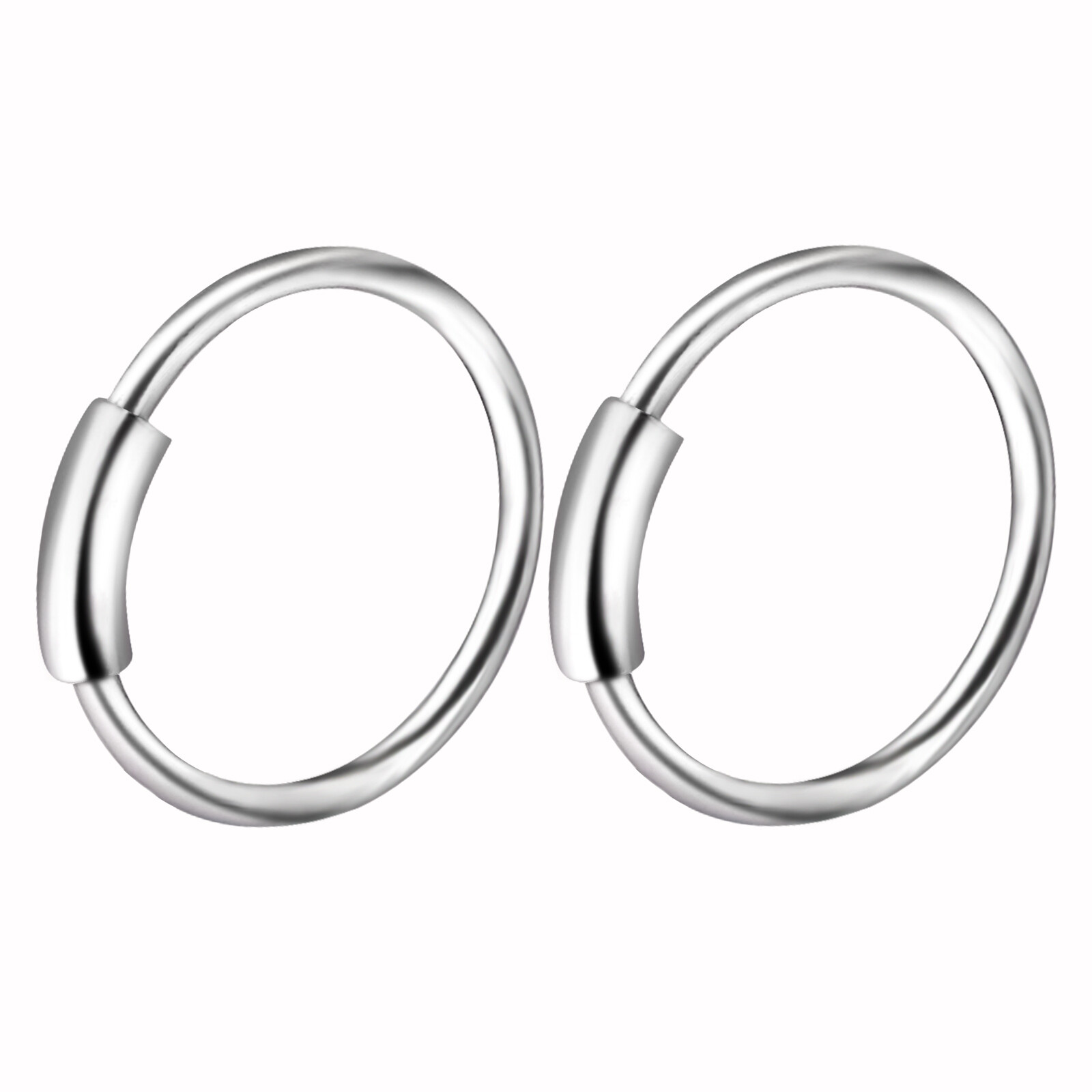 10pcs 20G C-Shaped Lip Nose Ring Hoop Ear Cartilage Stainless Steel Piercing Set