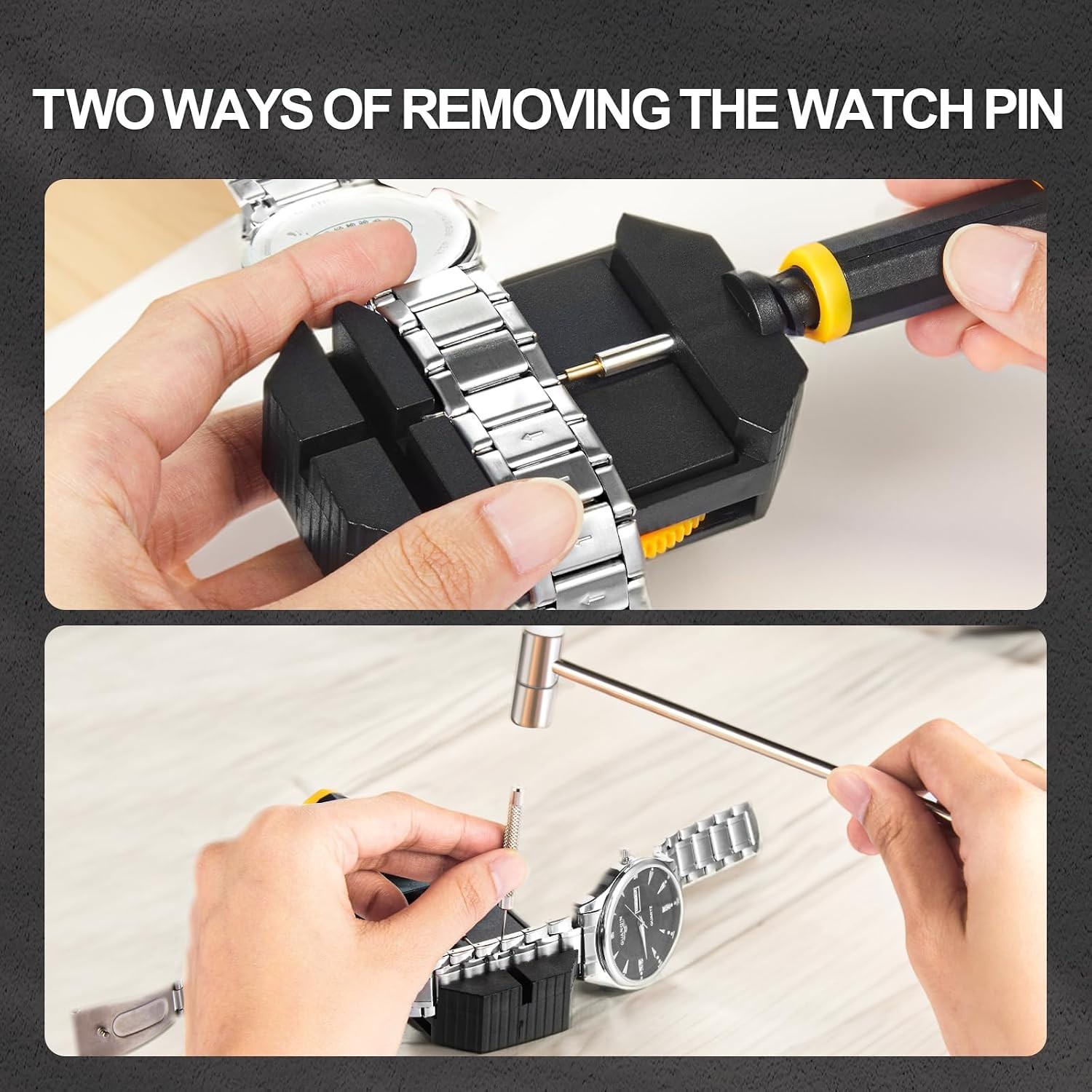 Watch Link Remover Tool Kit Band Adjustment Pin Remover Repair Sizing Set
