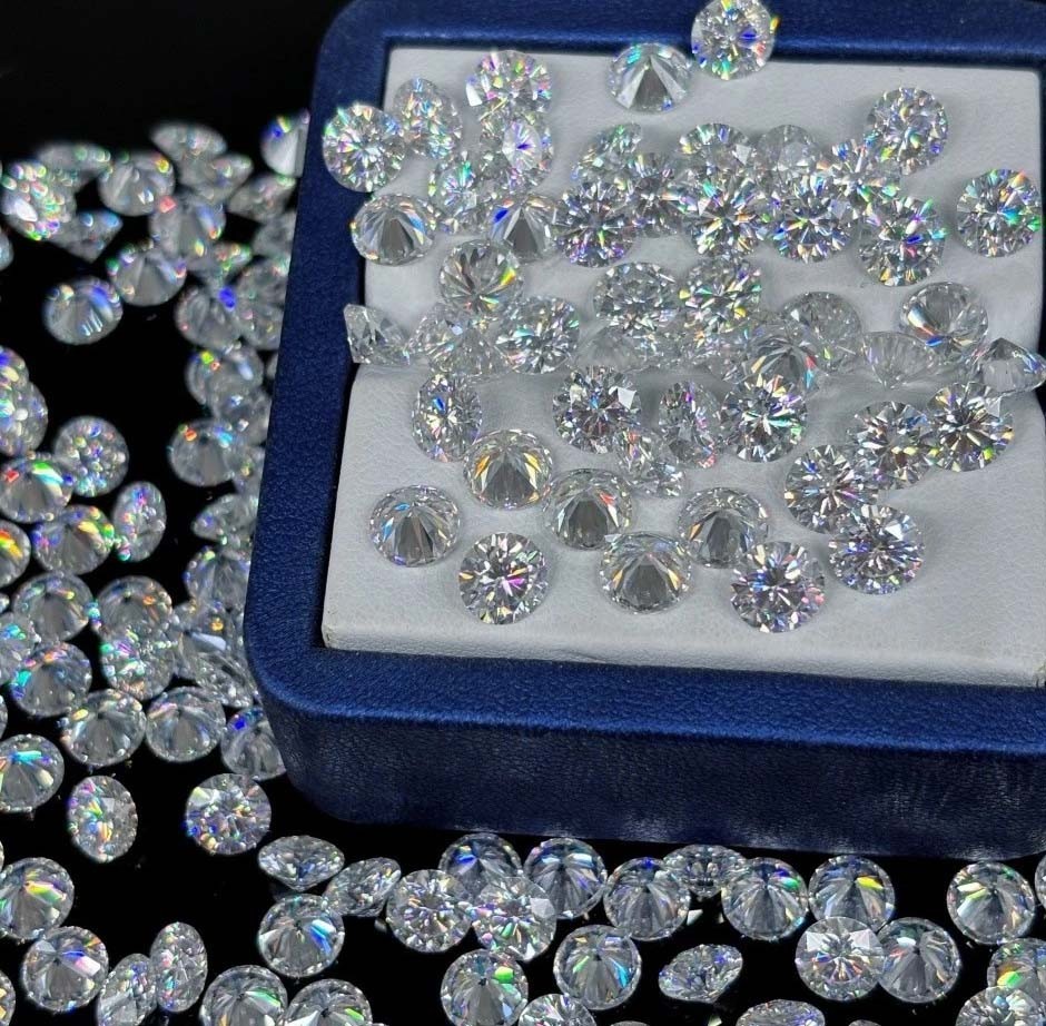 Lab-Grown 5 Ct Diamond 50 Pieces 3mm Lot Round D Color IF Clarity IGL Gems 6MHB