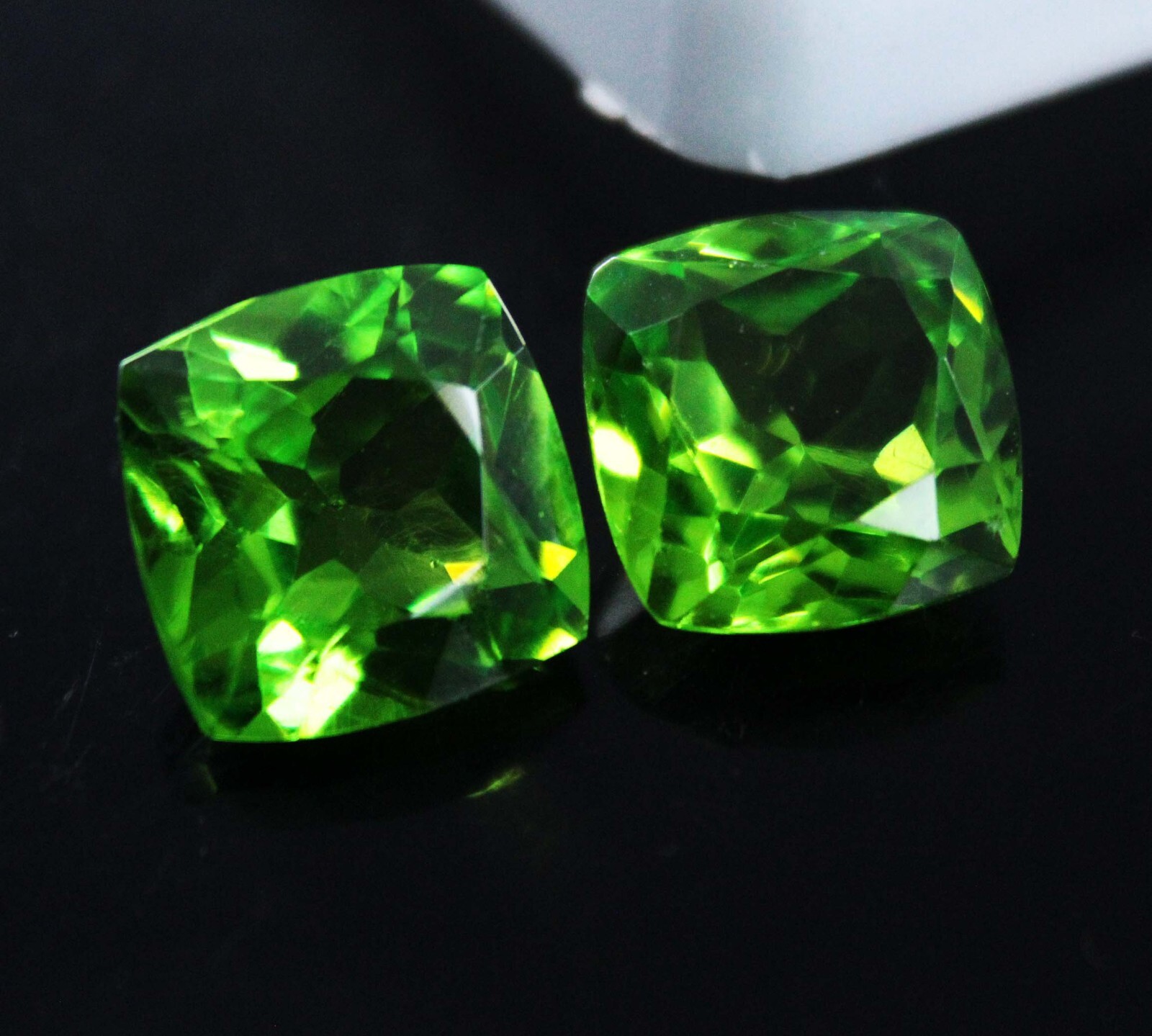 9.70 Ct Natural Green Peridot Cushion Shape CERTIFIED Rare Loose Gemstone