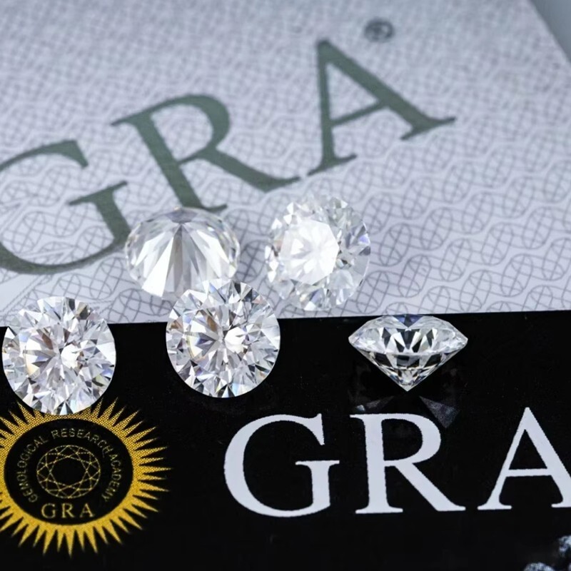 1-30ct Round Cut Loose Moissanite Stone D VVS1 Excellent Cut GRA Certificated