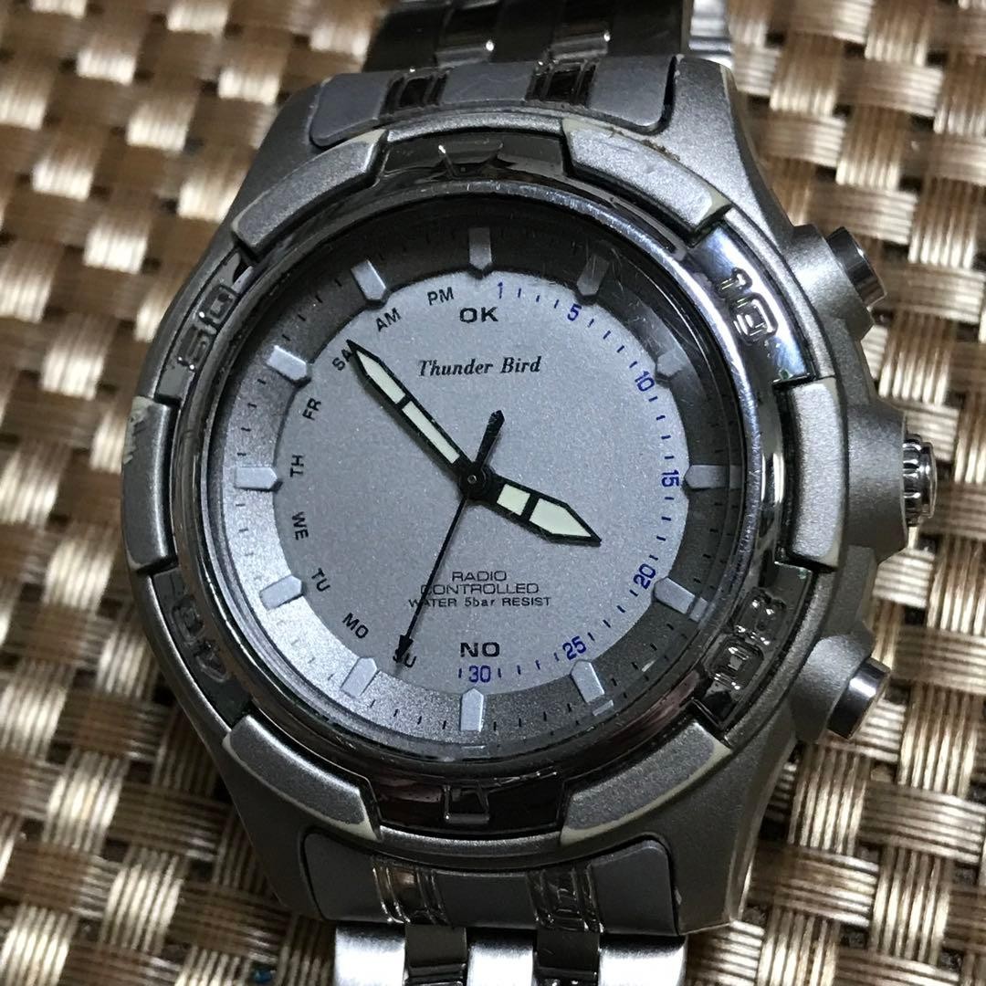 CITIZEN Thunder Bird Quartz Mens Watch Battery Replaced Running 43mm