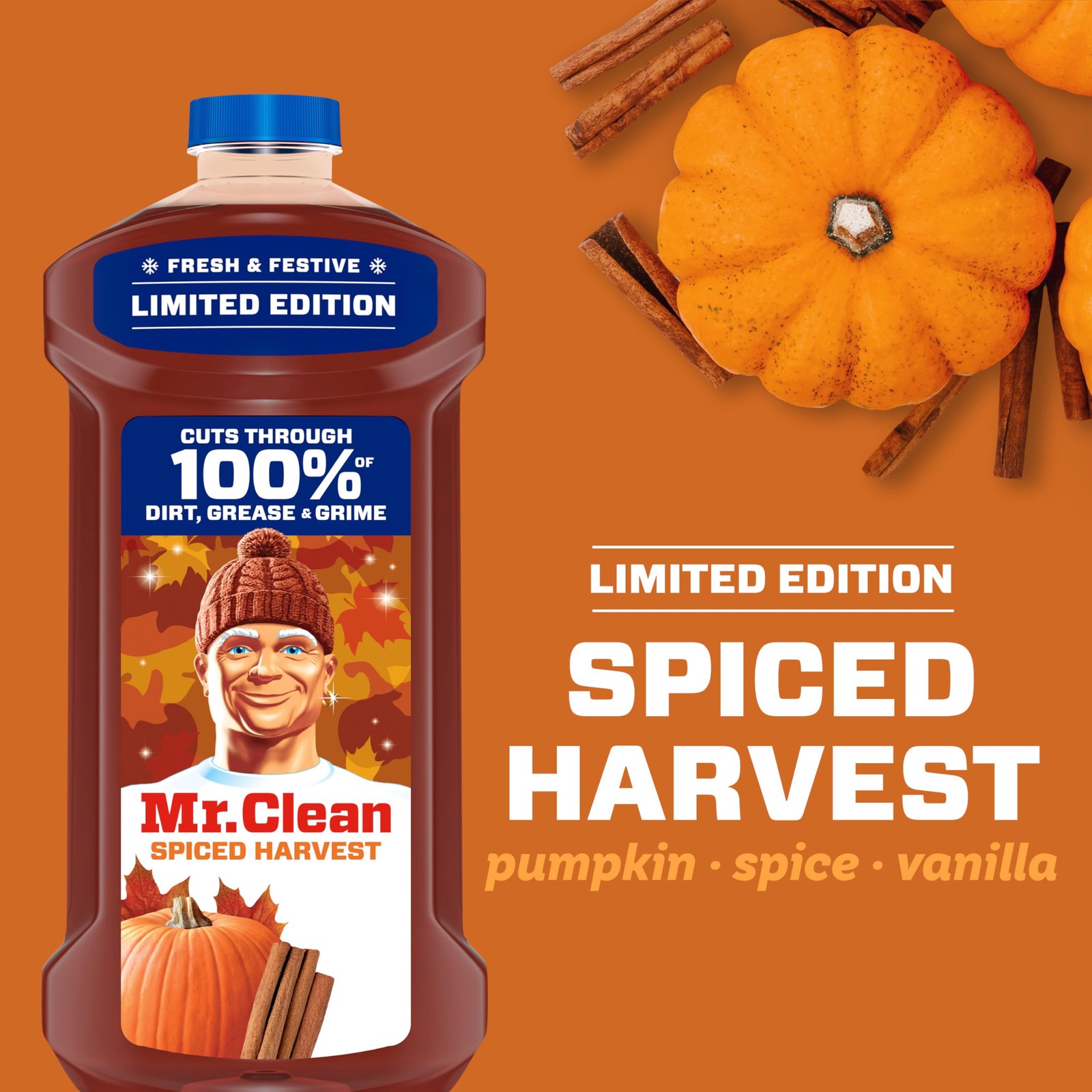 Mr. Clean All Purpose Cleaner, Cleaning Liquid, 41 Fl Oz (Pack of 1), Orange