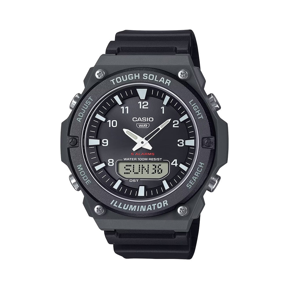 Casio AQ-S820W-1A Tough Solar Sport Ana-Digi Men’s Resin Watch Black