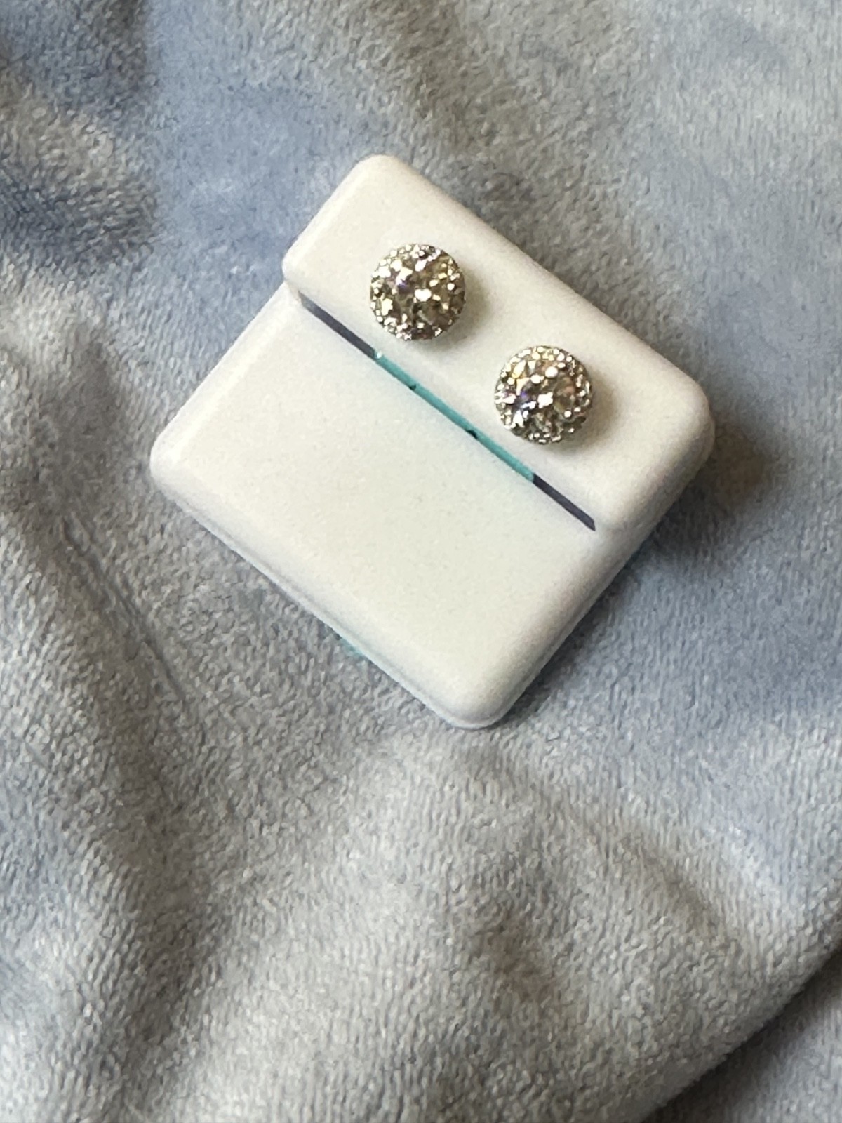 925 sterling silver moissanite earrings