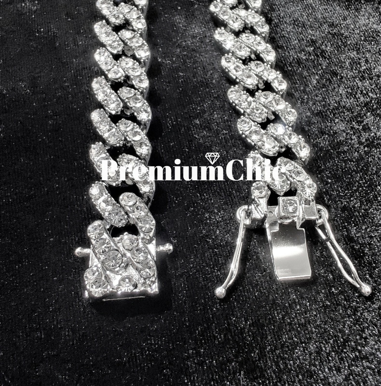 ICED Miami Cuban Designer Link Chain Mens Hip Hop Plated CZ Jewelry COMBO SET