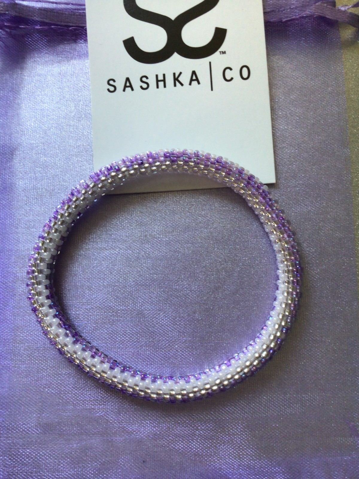 LILAC 8″ ROLL ON SASHKA BRACELETS, 3 PCS