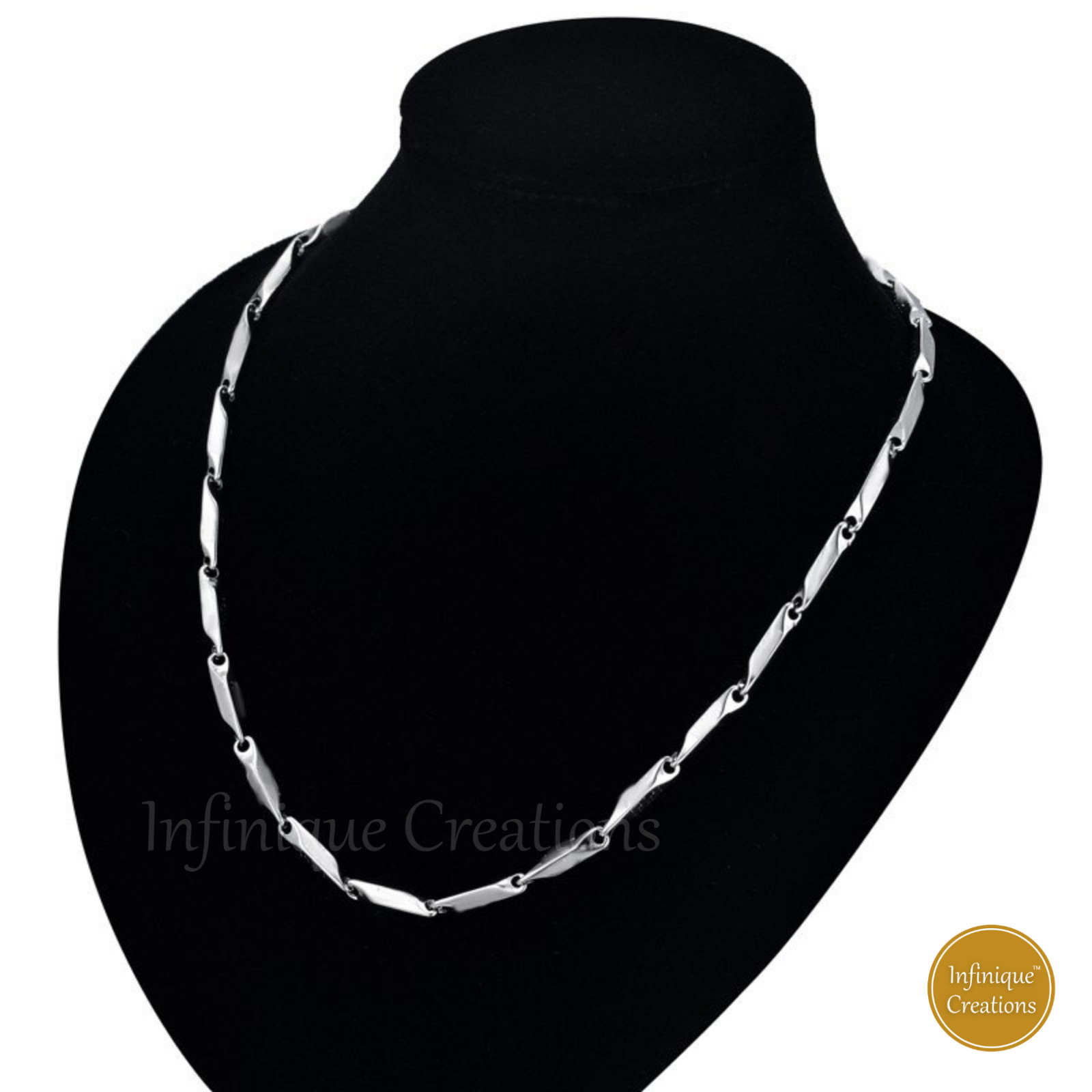 Stainless Steel Silver Arrow Bullet Chain Bracelet Necklace Men Women 7- 38″