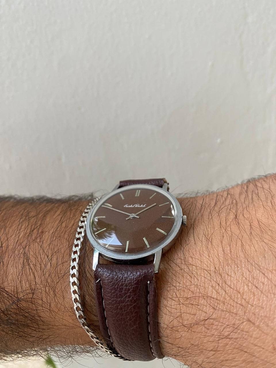 Vintage 1970s Men’s Cristal Watch Cal. 7010 17 Jewels Swiss Made 34mm Watch
