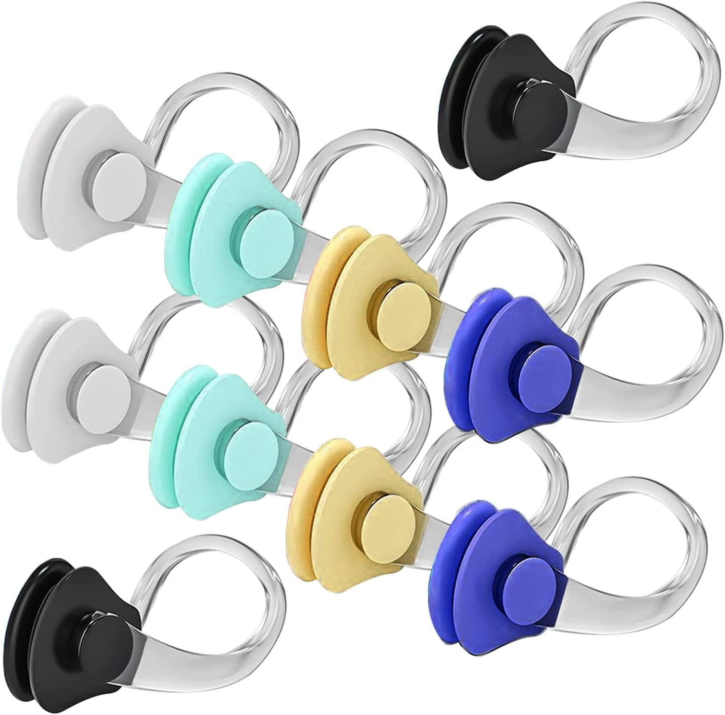 10Pcs Nose Clips for Divers and Swimmers Nose Plugs for Kids and Adults