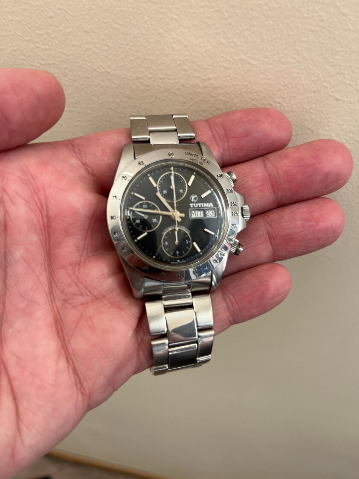 Tutima 793 Black Chrono 40mm “Daytona” *MAKE AN OFFER* *NO TARIFF FOR US BUYER*