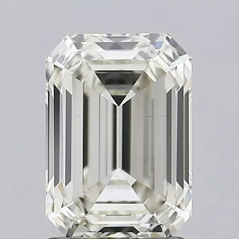 Loose CVD Lab Grown Diamond 6×8 mm Emerald D Color IF CLARITY Certified Diamond
