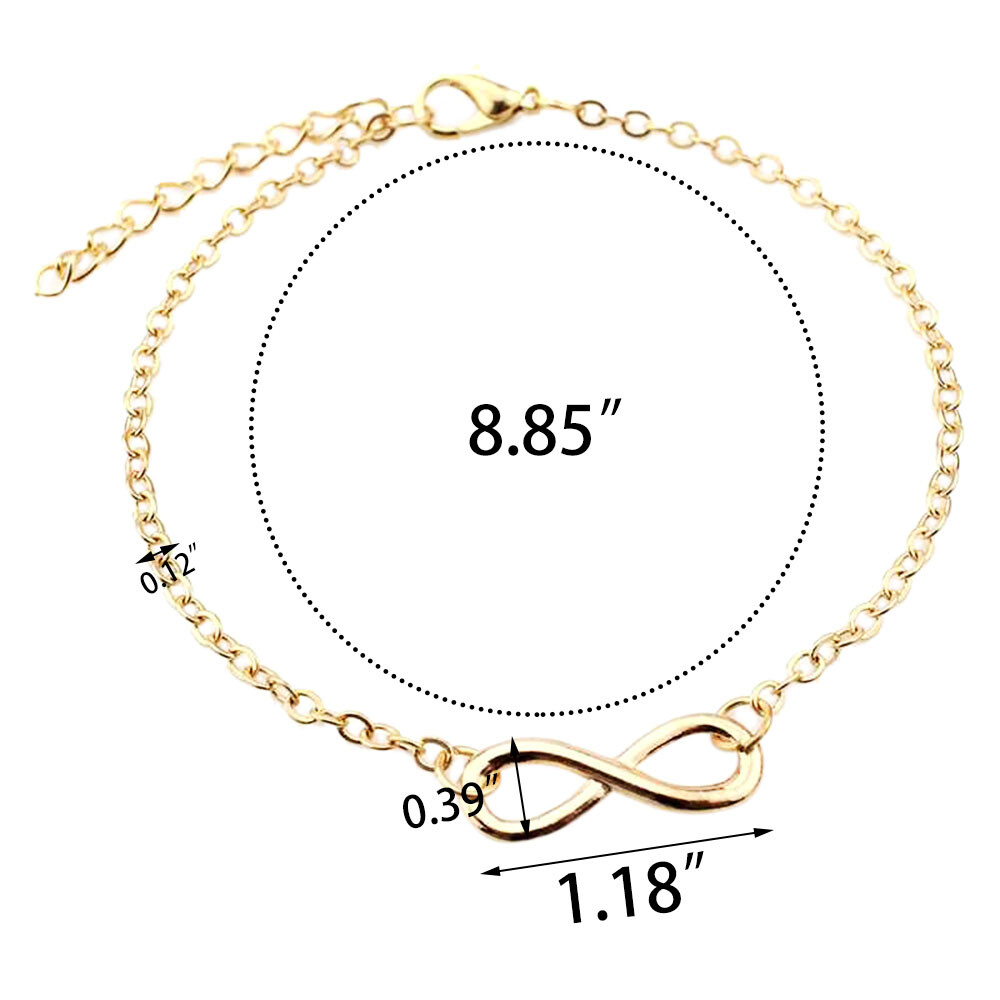 Stainless Steel Infinity Love Charm Womens Beauty Jewelry Durable Bracelet Cuff