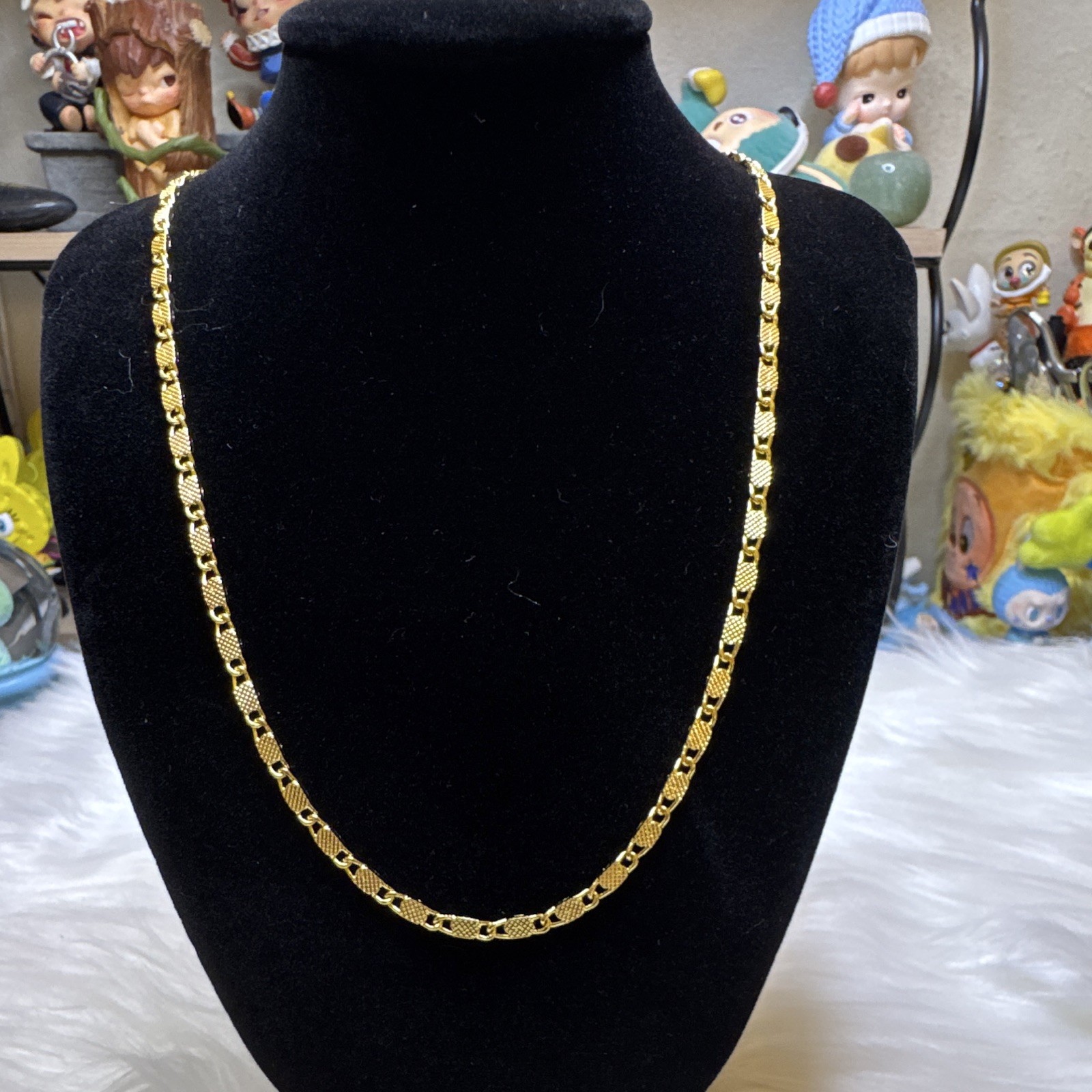 Mariner Matt finished Chain Necklace 14K Gold Filled 20inch, 3mm, Lobster Clasp.