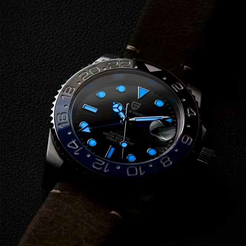 Pagani Design GMT Automatic Men’s Watch 40mm Sapphire Crystal NH34 100M Steel