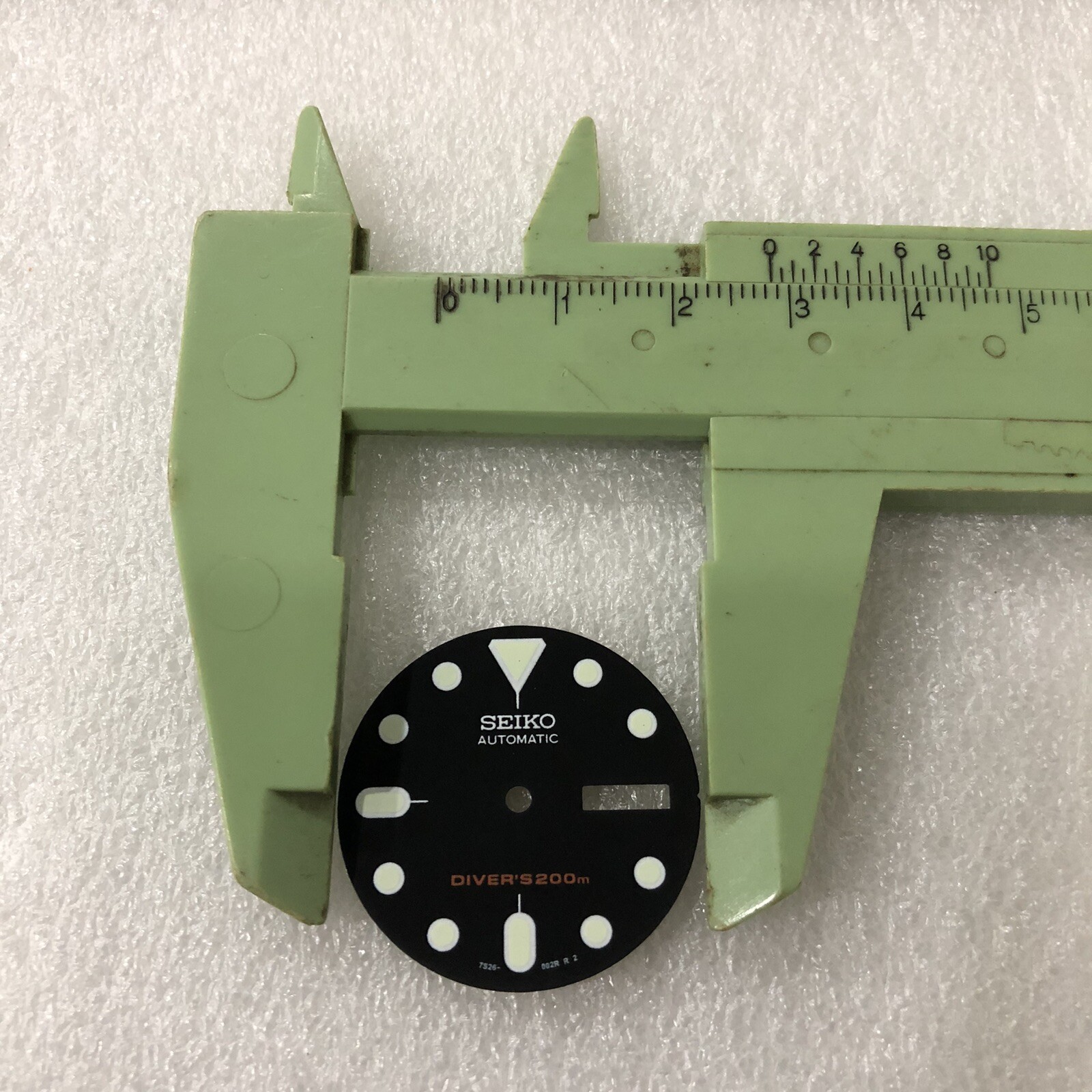 021 SEIKO REPLACEMENT BLACK DIAL LUMINOUS HOUR MARKERS SKX007 7S26-0020 DIVER